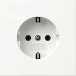 GIRA 418070 SCHUKO-Steckd. SRK Flächenschalter Reinweiß 