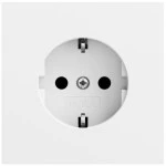 Gira 418072 Schuko-Steckdose 16 A 250 V~ mit Schraubklemmen, seidenmatt lackiert 