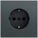 Gira 418073 Gira SCHUKO-Steckdose 16 A 250 V~ mit Schraubklemmen, geerdeter Stahltragring und erhoehter 