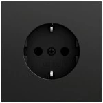 Gira 418074 Schuko-Steckdose 16 A 250 V~ mit Schraubklemmen, geerdetem Stahltragring und erhoehter Beruehrungsschutz 