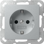 GIRA 418326 SCHUKO-Steckd. SP SRK System 55 F Alu 