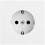 Gira 418872 SCHUKO-Steckd. System 70 Reinweiß m(lack.) 