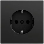 Gira 418874 Schuko-Steckdose 16 A 250 V~ mit stabiler Erdung, Schnellbefestigung und bruchsicherem Thermoplastsockel 