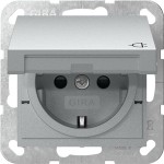 GIRA 441426 SCHUKO-Steckd. KD + SP System 55 F Alu 