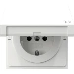 GIRA 441470 SCHUKO-Steckd. KD + SP Flächenschalter Reinweiß 