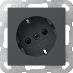 GIRA 441828 SCHUKO-Steckd. 30° + SP System 55 Anthrazit 