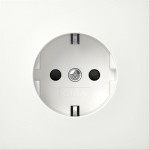 **Gira 4453112 Schuko-Steckdose 16A 250V mit erhöhten Berührungsschutz (Shutter) Steckklemmen Reinweiß glänzend 