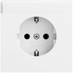 Gira 445772 Schuko-Steckdose 16 A 250 V~ mit Beschriftungsfeld in Reinweiß seidenmatt lackiert 