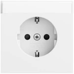 Gira 446272 Schuko-Steckdose 16 A 250 V~ mit Beschriftungsfeld und erhöhtem Berührungsschutz (Safety Plus) in Reinweiß 