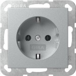 GIRA 446626 SCHUKO-Steckd. o.Kr. System 55 F Alu 