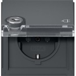 GIRA 446767 SCHUKO-Steckd. KD Schloss sortiert + BSF Gira TX_44 Anthrazit 