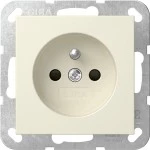 Gira 448501 Steckdose 16 A 250 V~ mit Erdungsstift und erhöhtem Berührungsschutz (Safety Plus) in cremeweiß glänzend 