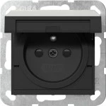 Gira 4488600 Steckdose mit Erdungsstift 16 A 250 V~, Klappdeckel und erhöhtem Berührungsschutz (Safety Plus) aus 