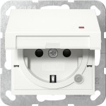 GIRA 455203 SCHUKO-Steckd. KD Kontroll + SP System 55 Reinweiß 