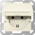 GIRA 475401 SCHUKO-Steckd. KD + SP SRK System 55 Cremeweiß 