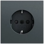 Gira 475573 SCHUKO-Steckdose 16 A 250 V~ mit erhöhtem Berührungsschutz, ohne Befestigungskrallen, anthrazit lackiert 