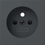 Gira 494528 Abdeckung für Steckdose mit Erdungsstift 16 A 250 V~ und erhöhtem Berührungsschutz nach DIN VDE 0620-1 