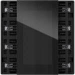 Gira 5016050 Tastsensor 4.55 Plus mit integriertem Busankoppler, Display, Temperatur-, Feuchte- und Annäherungssensor 
