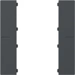 Gira 501728 Wippenset 1-fach passend für Tastsensor 4.55 Plus in Anthrazit aus der Serie System 55 Programmübergreifend 