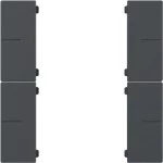 Gira 501828 Wippenset 2-fach passend für Tastsensor 4.55 Plus in Anthrazit, kompatibel mit System 55 