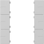 Gira 5019015 Wippenset 3-fach passend für Tastsensor 4.55 Plus in Grau matt. Geeignet für System 55 Programmübergreifend 