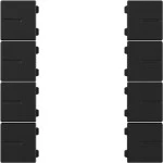 Gira 5020005 Wippenset 4-fach passend für Tastsensor 4.55 Plus in Schwarz matt aus der Serie System 55 