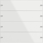 GIRA 502412 Wippenset 4f Tastsens.4.95 G Weiß 