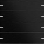 GIRA 5024126 Wippenset 4f Tastsens.4.95 Alum.Schwarz(elox.) 