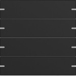 GIRA 5024905 Wippenset 4f Tastsens.4.95 Alum.Schwarz m(lack.) 