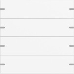 GIRA 5024927 Wippenset 4f Tastsens.4.95 Alum.Reinweiß m(lack.) 