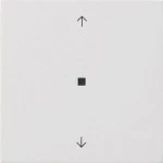 Gira 5105112 RF Multi Bedienaufsatz 1-fach mit Pfeilsymbolen für KNX zur Steuerung von System 3000 Einsätzen Reinweiß 