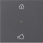 Gira 510628 RF Bedienaufsatz 1-fach mit Heizmodus für KNX zur Steuerung von System 3000 Einsätzen und entfernten KNX 