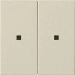 Gira 510701 2-fach RF Bedienaufsatz für KNX mit integriertem Temperatursensor und Repeatermodus Cremeweiß 