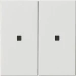 Gira 510703 RF Multi Bedienaufsatz 2-fach für KNX mit integrierter Temperaturmessung und parametrierbarer Tasten 