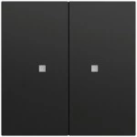 Gira 510774 RF Multi Bedienaufsatz 2-fach für KNX mit parametrierbarer Tasten- oder Wippenfunktion, integrierter 