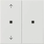 Gira 510803 RF Bedienaufsatz 2-fach mit Pfeilsymbolen für KNX zur Steuerung von System 3000 Einsätzen und entfernten KNX 