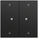 Gira 510874 Multi Bedienaufsatz 2-fach mit Pfeilsymbolen für KNX zur Steuerung von System 3000 Einsätzen und entfernten 