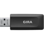 Gira 512100 Schnittstelle für drahtlose Kommunikation zwischen PC und KNX Anlage über KNX RF mit USB 2.0 Typ A Anschluss 