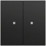 Gira 517374 Taster Wippe 2f OneKNX System 70 Schwarz matt lackiert 