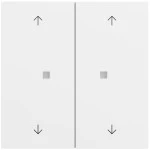 Gira 517472 Taster Wippe 2f Pfeile OneKNX System 70 Reinweiß matt lackiert 