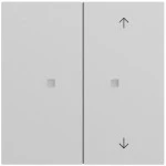Gira 517576 Taster Wippe 2f unbedruckt Pfeile OneKNX System 70 Grau matt lackiert 