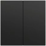 Gira 536274 Bedienaufsatz 2-fach schwarz matt lackiert passend für System 70 Programmübergreifend und System (Zubehör) 