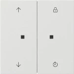 GIRA 5363112 S3000 Bedienaufs. Memory Pfeile Flächenschalter Reinweiß 