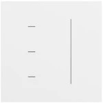 Gira 536572 Touchaufsatz System 3000 in Reinweiß seidenmatt lackiert, kompatibel mit System 70 Programmübergreifend 