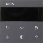 GIRA 536628 S3000 Jal.-/Schaltuhr Display System 55 Anthrazit 