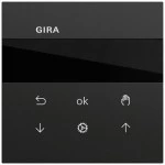 Gira 536674 S3000 Jal.- Schaltuhr Display System 70 Schwarz matt lackiert 