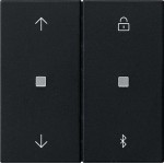 GIRA 5367005 S3000 Jal.-/Schaltuhr BT Pfeile System 55 Schwarz m 