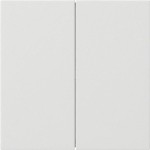 GIRA 5370112 Wippe 2f unbedruckt Flächenschalter Reinweiß 