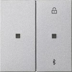 Gira 538126 Bluetooth-fähige Jalousie- und Schaltuhr zur Steuerung von Behängen und Beleuchtung mit App-Bedienung Alu 