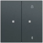 Gira 538173 Jalousie- und Schaltuhr mit Bluetooth für System 3000 und Non-Design Gira F200, anthrazit lackiert, manuelle 